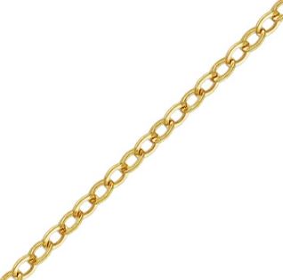 14K Gold Filled-Cable Chain-1.4mm Flat Cable/50cm
