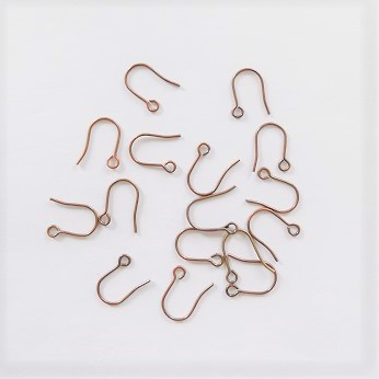 Metal Earwire Mini Hook/Dark Bronze/40pairs