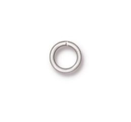 Brass jump Ring 19ga.5.5mm-ID/Bright Silver/10pc