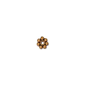 TierraCast® Pewter 4mm Beaded Daisy Spacer/A-Gold/25pc