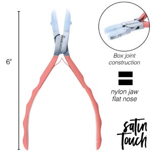Satin Touch Nylon Jaw Flat Nose Plier 145mm