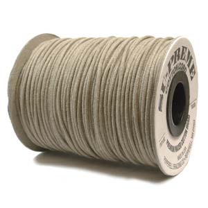 Waxed Cotton Cord/USA/ 1mm Natural/meter