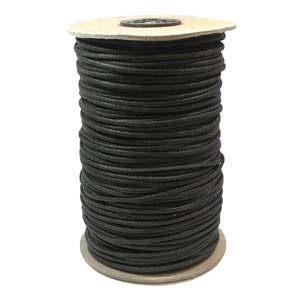 Waxed CottonCord/ 2-2.3mm Black/meter
