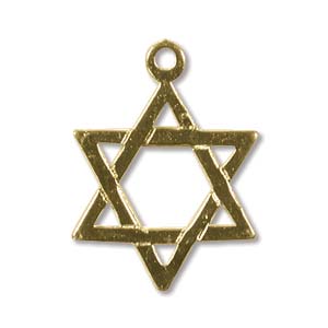 14K Gold Filled-17mm Star of David Charm/1pc