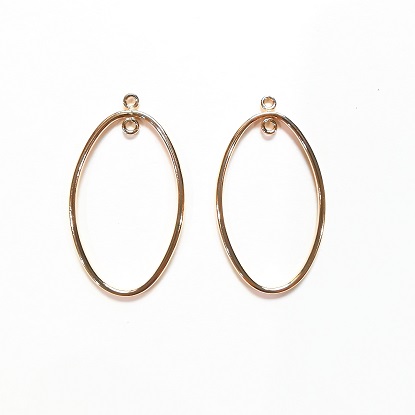 14K Gold Filled 17x28mm Oval Earring Dangle/1 Pair