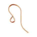 14K Rose Gold Filled French Earwire 21ga/0.71mm//3 Pairs