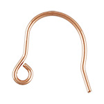 14K Rose Gold Filled Small French Earwire/5 Pairs
