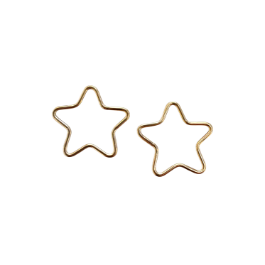 14K Gold Filled Closed Link 20ga/15mm Star/2pc