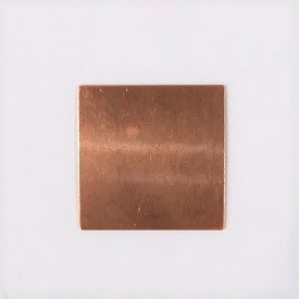 Natural Copper Blank 25mm Square Blank No Hole/24ga/4pc