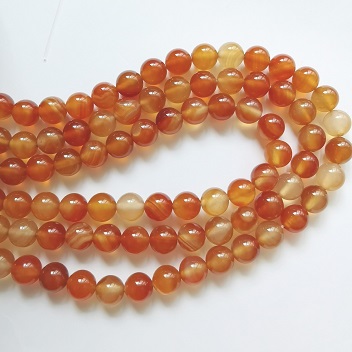 Carnelian 8mm Round/39cm Strand