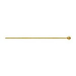 14K Gold Filled-24ga Ball Pin With 1mm Bead 1" (25mm)/20pc