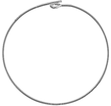 925 Silver-Ear Hoop 21ga/45mm/1 Pair