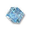 Swarovski Crystal Cube Bead #5601-8mm-Aquamarine/6pc