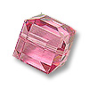 Swarovski Crystal Cube Bead #5601-4mm-Rose/10pc