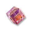 Swarovski Crystal Cube Bead #5601-4mm-Rose AB/10pc