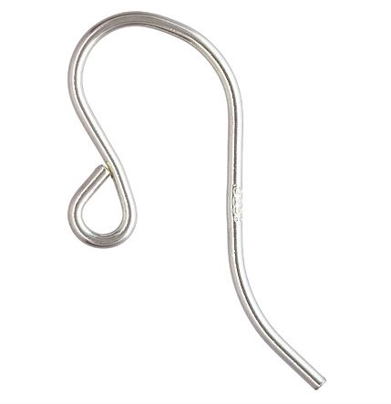 925 Silver-French Ear Wire 0.71mm/5 Pairs