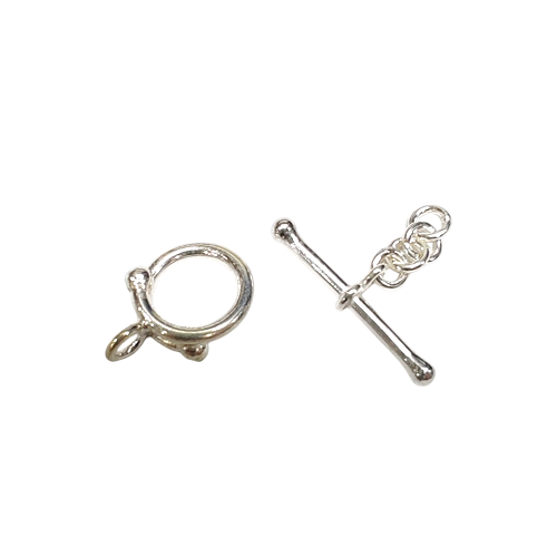 925 Silver Toggles-Bali Silver 13mm+24mm Bar-1 Set 925 Silver Toggles-Bali Silver 13mm+24mm Bar-1 Set