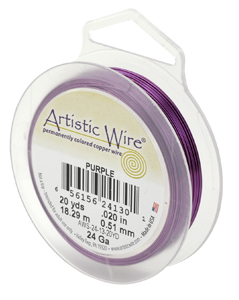 Artistic Wire-20ga Purple/15Yards