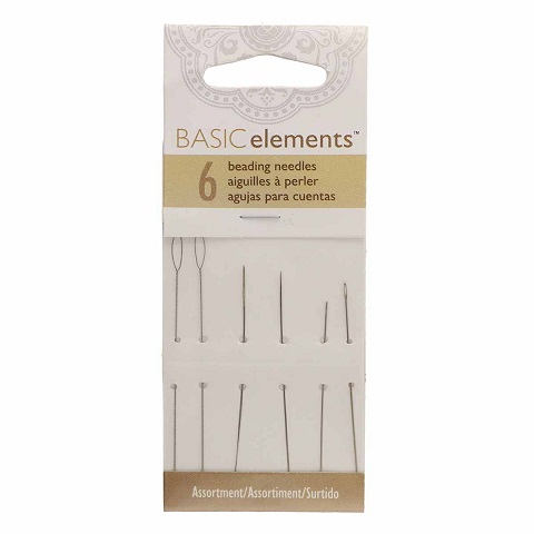 Basic Element Assortment Beading Needles/6pc