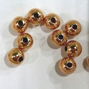 Brass Beads-4mm Round/1.5mm Hole-50pc