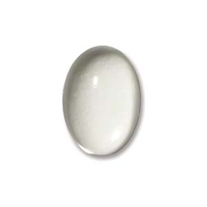 Glass Dome Cab 22x33mm Oval Clear/2pc