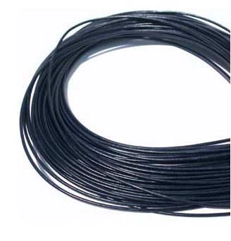 Greek Leather 2mm Round/1 Meter/Dark Blue