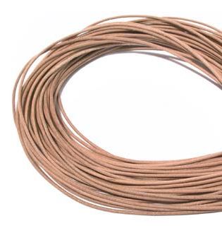 Greek Leather 2mm Round/1 Meter/Natural