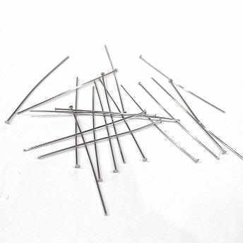 Stainless Steel Head Pins 22ga(0.7mm)x50mm/50pc