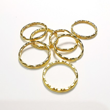 Iron Split Ring/Key Ring/Gold Color/24mmx2mm/3pc