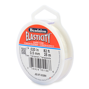Elasticity-Clear-0.5mm Diameter/25 Mtr Roll