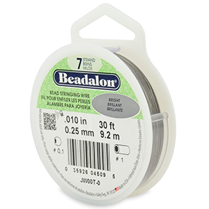 Beadalon-7-Strand-Steel Color 0.018"/0.46mm-30ft Roll