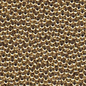Brass Seed Beads/Size 8/3mm-Yellow Brass w/Seam/100pc