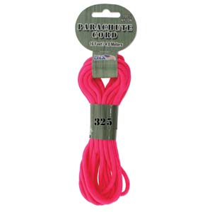 325 Paracord/16ft/4.8 Meter/Neon Pink