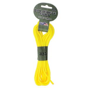 325 Paracord/16ft/4.8 Meter/Neon Yellow