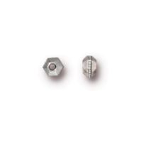 TierraCast® Pewter Faceted Heishi 3mm/Bright Silver/30pc