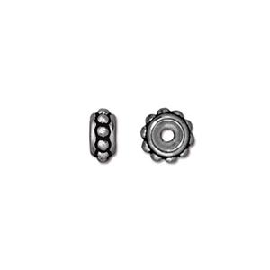 TierraCast® Pewter 6mm Beaded Spacer AS/5pc