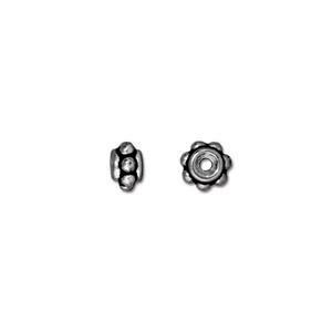 TierraCast® Pewter 4.75mm Beaded Spacer AS/10pc