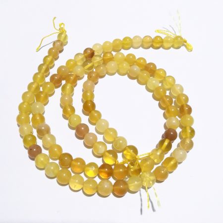 Yellow Opal(A) 8mm Round/40cm Strand/50pc