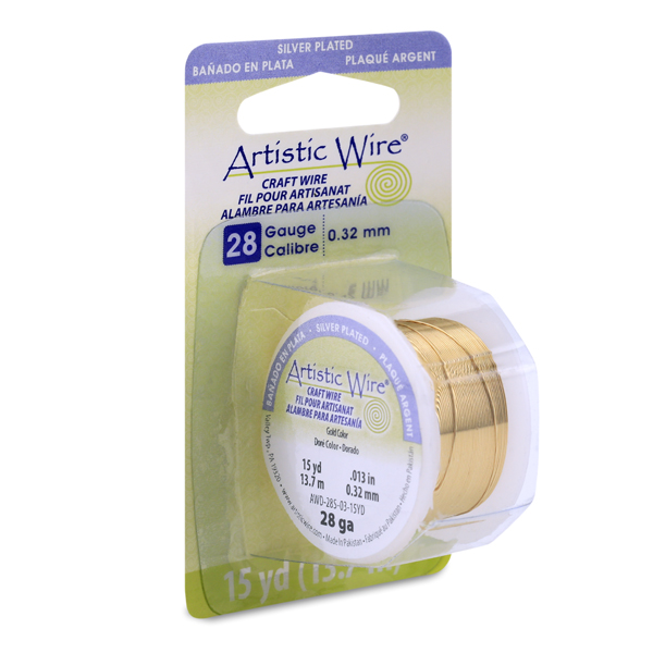 Artistic Wire-28ga Gold/Shiny/15yards