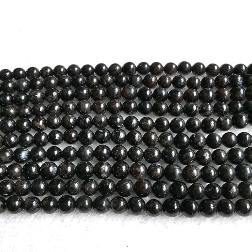 Hypersthene 6-6.5mm Round/39.5cm Strand/63pc+-