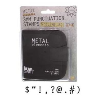 3mm "Punctuation" Stamps 9pc With Pouch