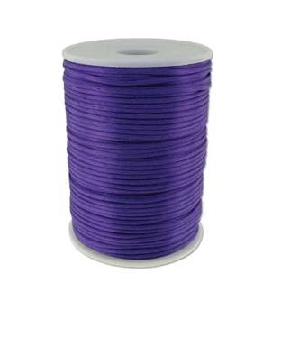 USA Rattail - Satin Cord 1mm/Purple/3-Meter